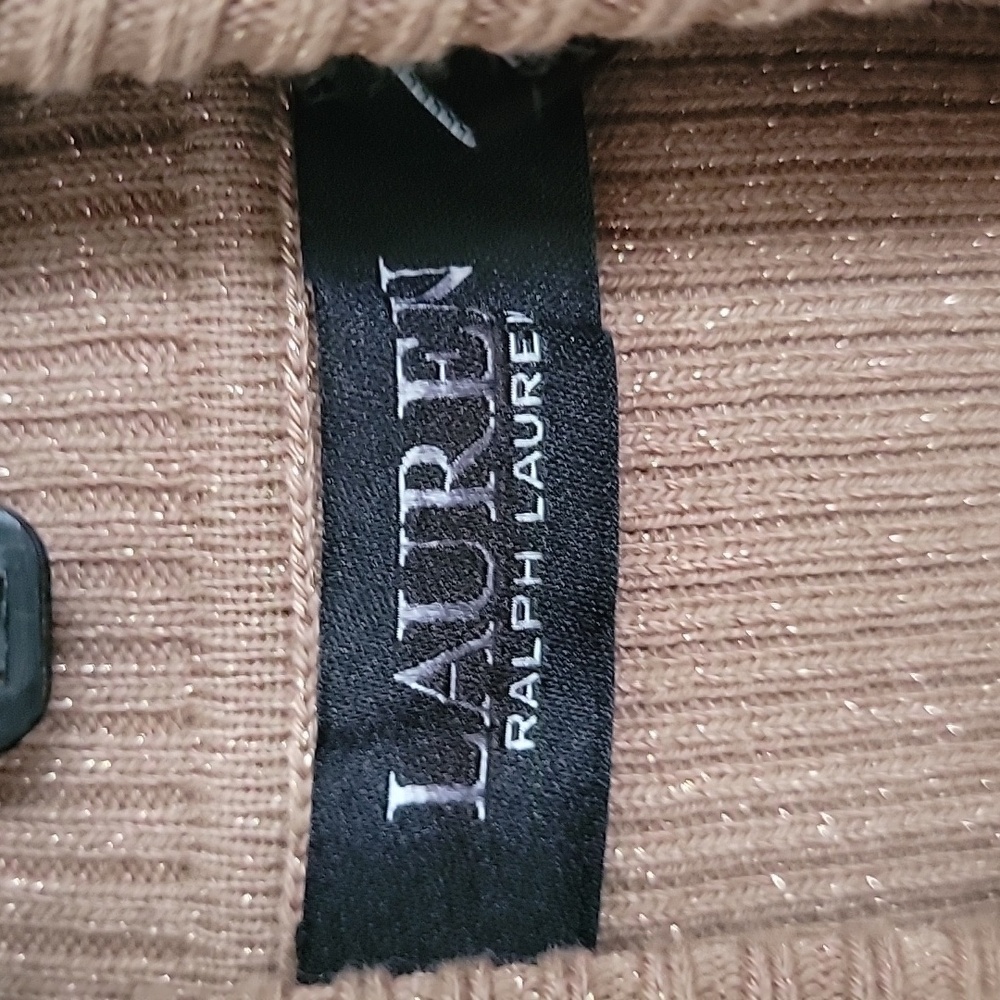 Ralph Lauren Black Label Tan Turtleneck Sweater - Picture 3 of 6